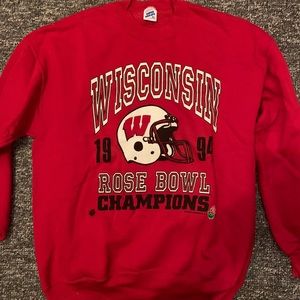 VINTAGE! Wisconsin Badgers 1994 Rose Bowl Crewneck